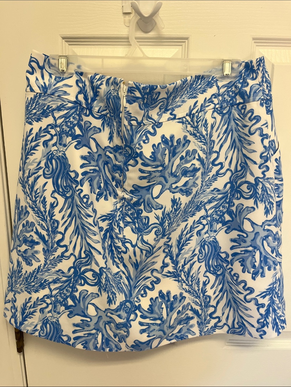 Lilly Pulitzer White and Blue Printed Skort - Picture 3 of 5